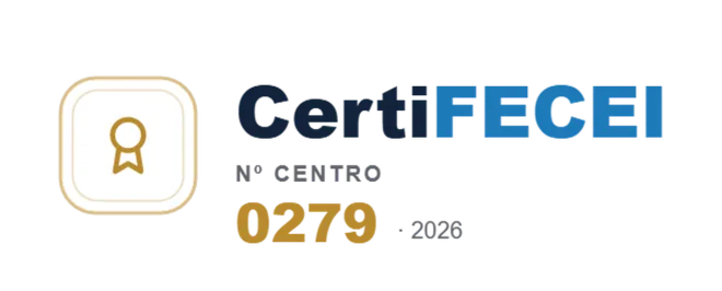 Sello CertiFECEI del centro número 0279 para 2026