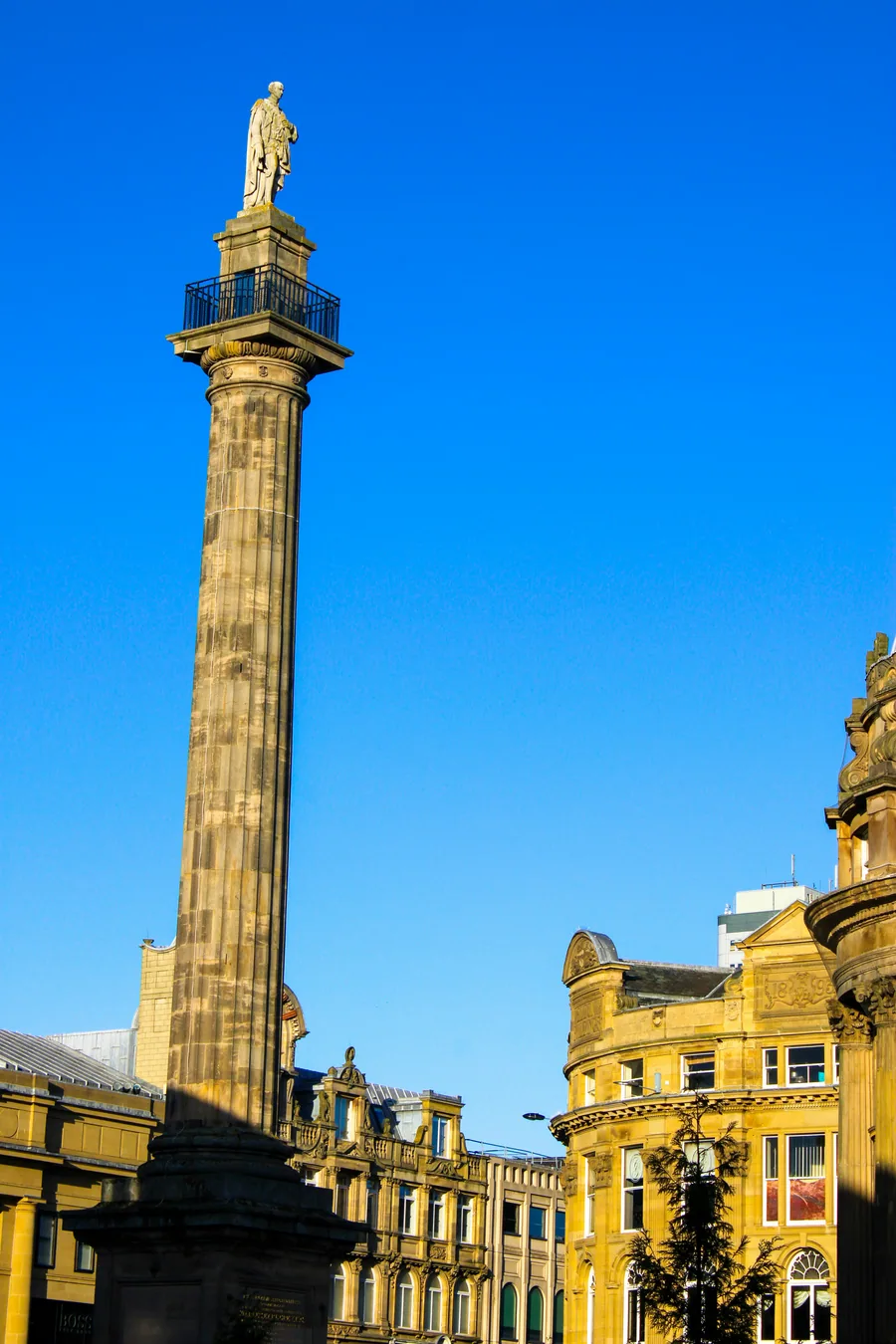 Monumento a Grey en el centro de Newcastle